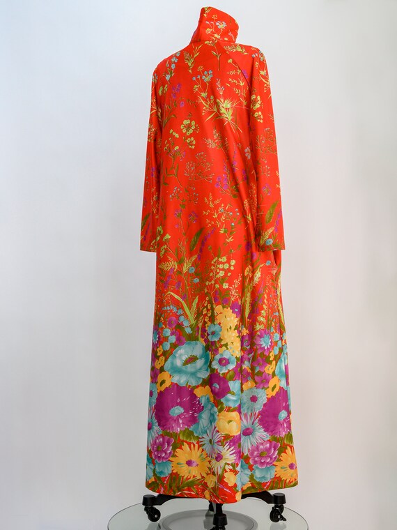 Vintage Elaine Sklar full length dressing gown, h… - image 3