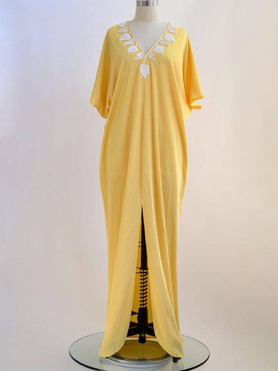 Vintage Bonwit Teller maxi dress kaftan/caftan fr… - image 4