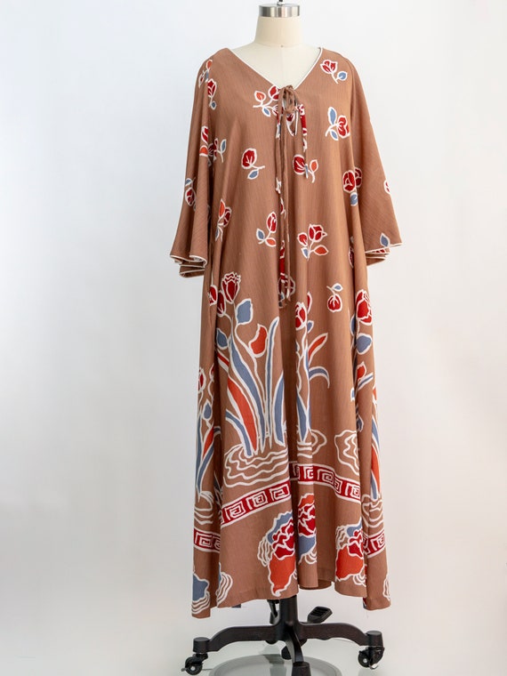 Vintage David Brown muumuu dress from the 1970s. … - image 2