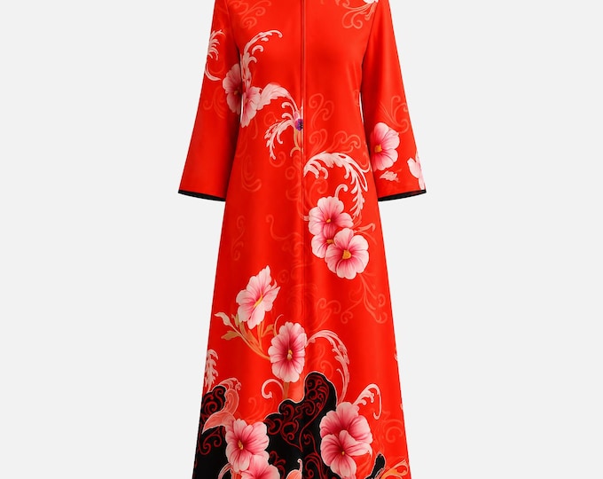 Exceptional David Brown Caftan Dress from the 1970s