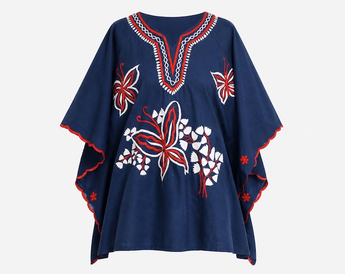 Embroidered Butterfly Tunic from the 1970s