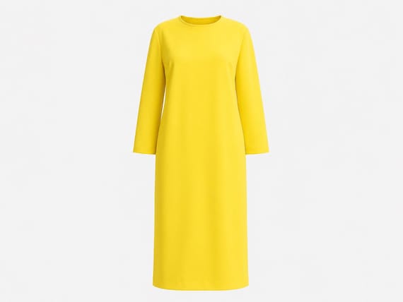 1970s Heavyweight Knit Mini Scooter Dress | Yellow Bee Appliqué | Size Medium