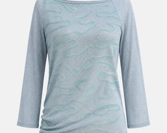 1990s Christian Lacroix Metallic Knit Sweater | Bazar de Lacroix Knit Dressy Top