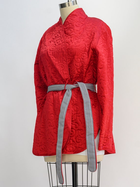 Vintage GUMP'S kimono wrap bed jacket from the 19… - image 9