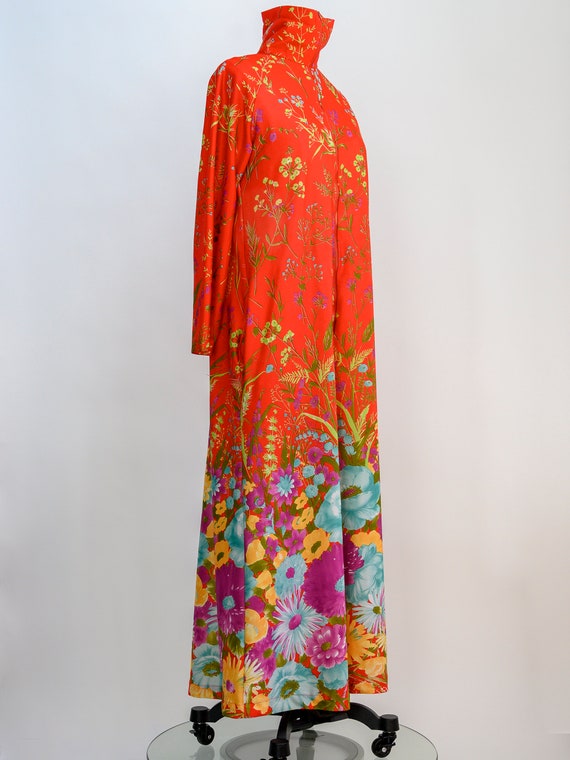 Vintage Elaine Sklar full length dressing gown, h… - image 9