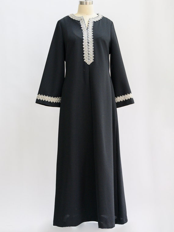 Handmade vintage kaftan, caftan from the 1970s in… - image 2