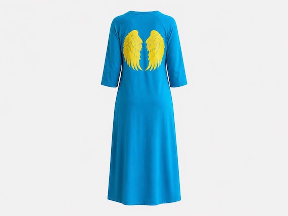 One-of-a-Kind "Winged" Column Gown from the 1970s