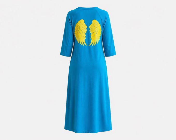 One-of-a-Kind "Winged" Column Gown from the 1970s