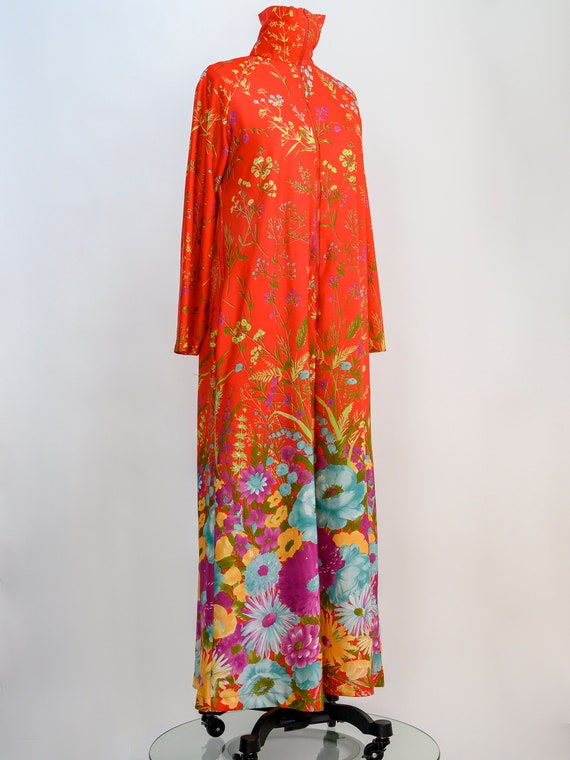 Vintage Elaine Sklar full length dressing gown, h… - image 8
