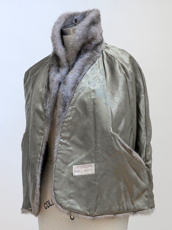 Exceptional Sears Vintage Faux Fur Jacket Cape Capelet Shrug