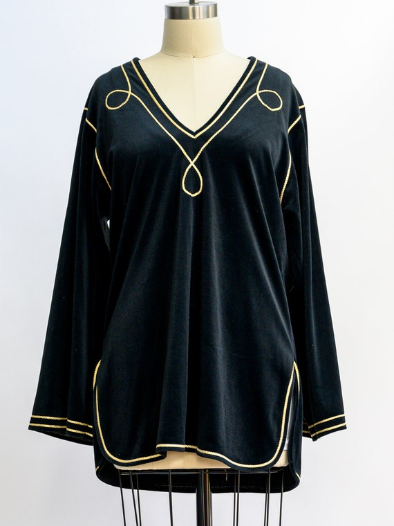 Vintage Bill Tice velvet tunic from the 1980s. St… - image 4