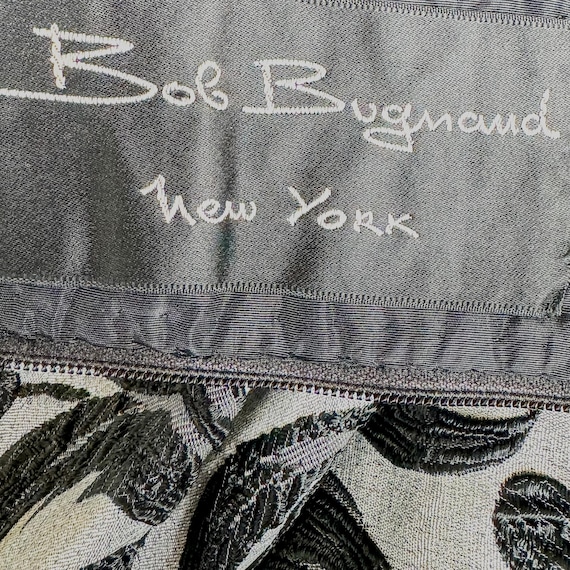 1960s Bob Bugnand Couture Mini Dress: Black Silve… - image 2