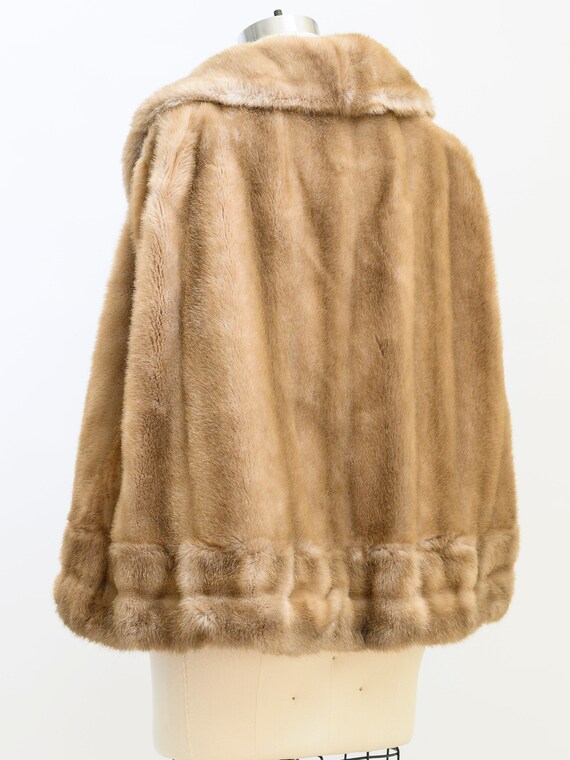 Faux Fur swing jacket from the 1970s. Capelet, st… - image 7