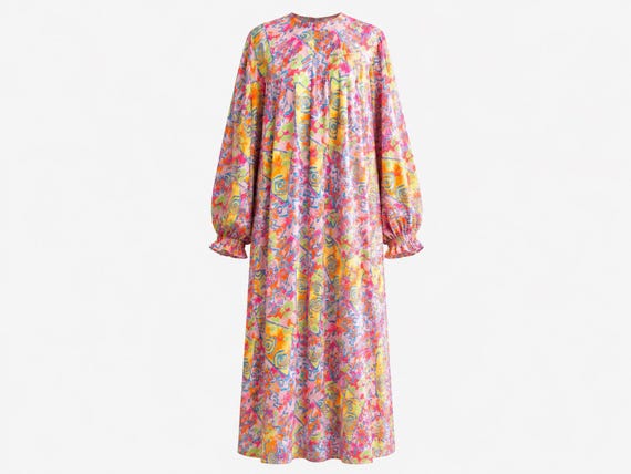 David Brown Cotton Patio Dress from the 1980s