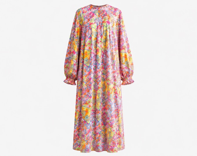 David Brown Cotton Patio Dress from the 1980s