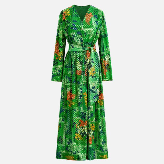 Point Clear Floral Hostess Gown from the 1970s