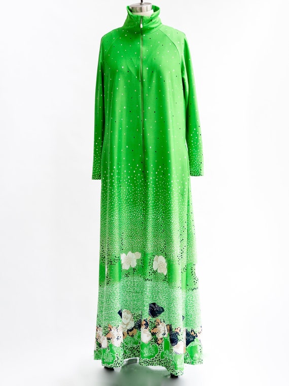 Vintage David Brown caftan, kaftan dress from the… - image 1