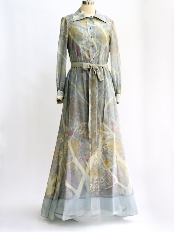 Gorgeous Rizkallah for Don Friese, 2 piece gown ensemble from the 1970s