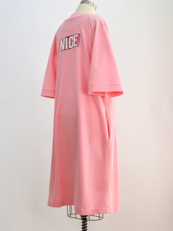 Vintage pink "nice" column gown reimagined with a… - image 4