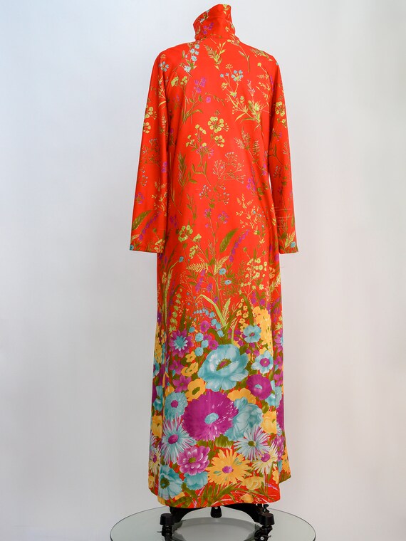 Vintage Elaine Sklar full length dressing gown, h… - image 5
