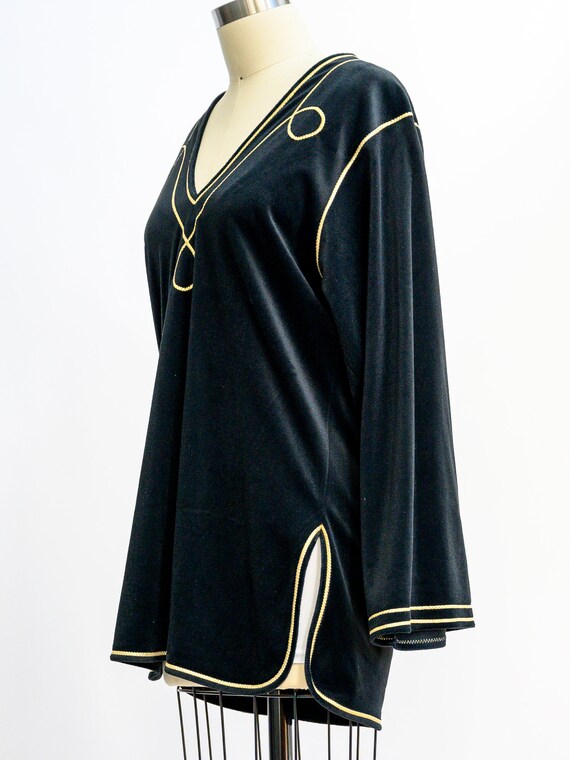 Vintage Bill Tice velvet tunic from the 1980s. St… - image 8