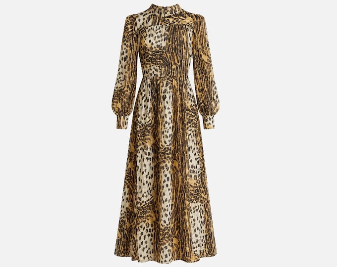 Animal Print Hostess Dress from the 1970s