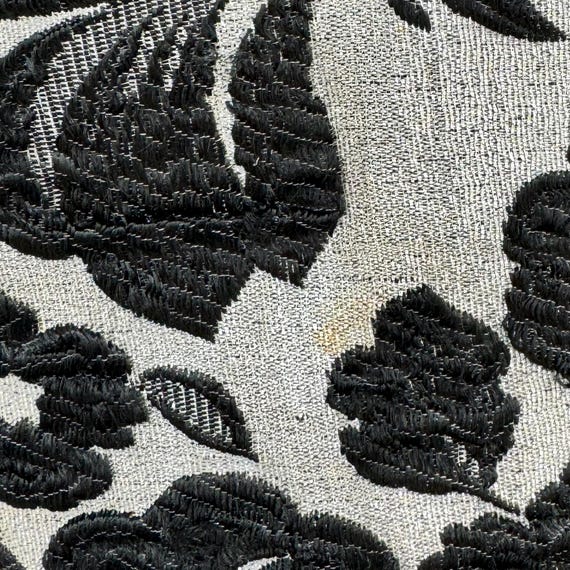 1960s Bob Bugnand Couture Mini Dress: Black Silve… - image 8