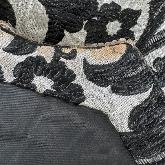 1960s Bob Bugnand Couture Mini Dress: Black Silve… - image 9