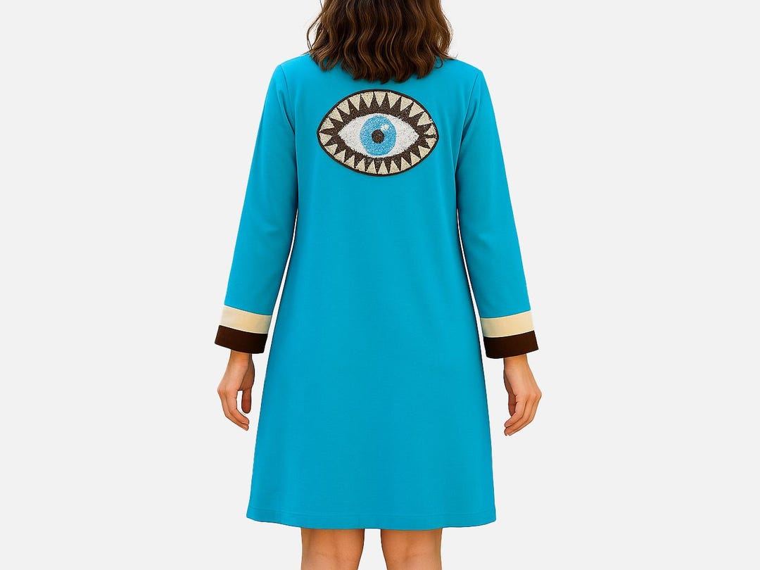 evil eye sequin dress Emerald that belongs to rivers, domes, and the evil eye. Satin bodice with hand-sewn sequin skirt. OMSIYA Drop 1