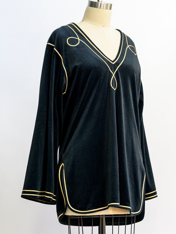 Vintage Bill Tice velvet tunic from the 1980s. St… - image 3