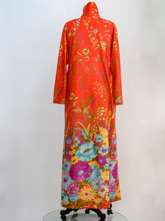 Vintage Elaine Sklar full length dressing gown, h… - image 4