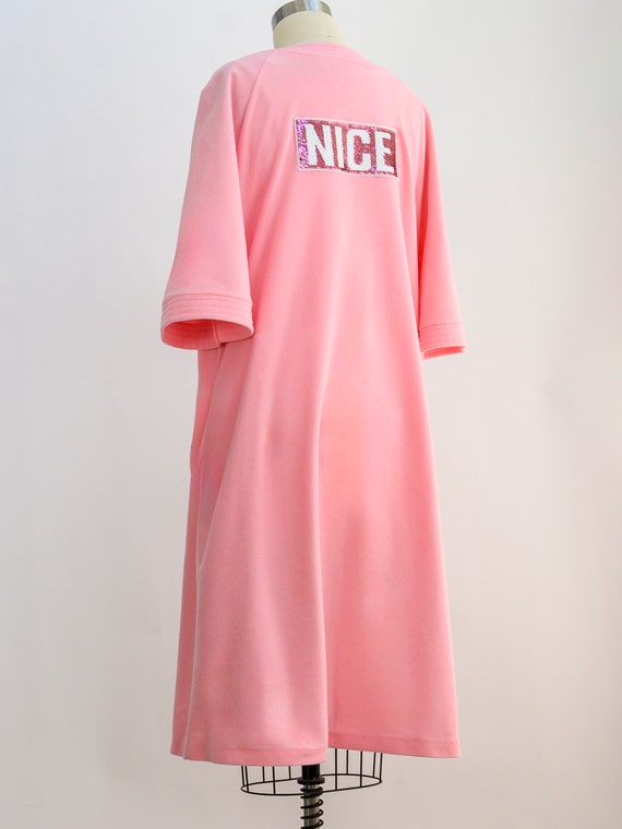 Vintage pink "nice" column gown reimagined with a… - image 5