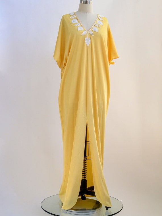 Vintage Bonwit Teller maxi dress kaftan/caftan fr… - image 3