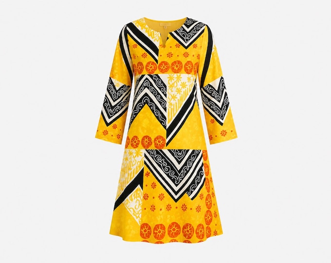 1960s BH Wragge Silk Mini Dress | Gogo Style | Will Fit Small, Medium