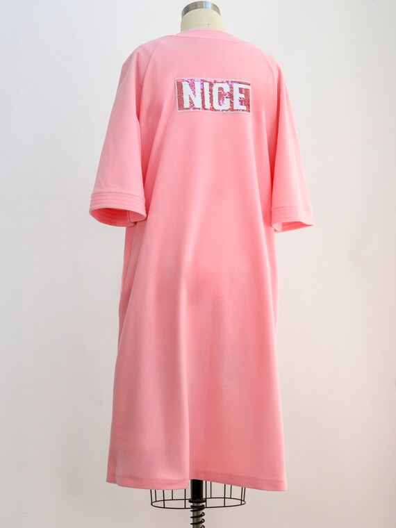 Vintage pink "nice" column gown reimagined with a… - image 7
