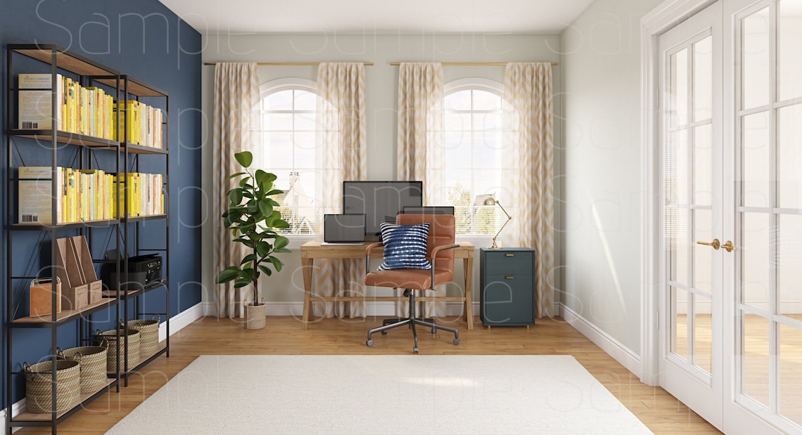 Zoom Hintergrund Home Office professionelle virtuelle Kulisse - Etsy