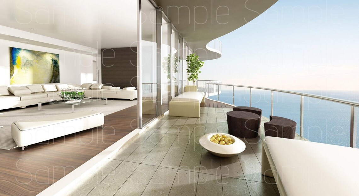 Zoom Background Water View of Blue Ocean Etsy Singapore