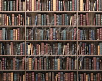 Classic Bookshelf Library - Zoom Virtual Background for Book Lovers