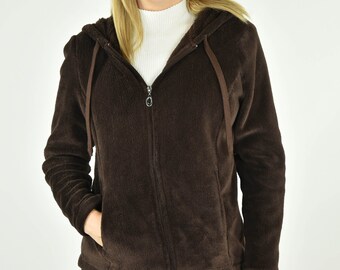velvet zip up sweater