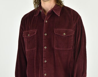 Shell Adorned Brown Cotton Boho Shirt Vintage 90s Marks /& Spencer