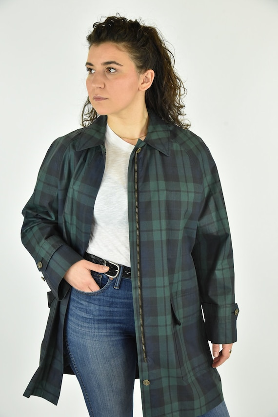 Vintage 90's Lauren Ralph Lauren Green Checkered T