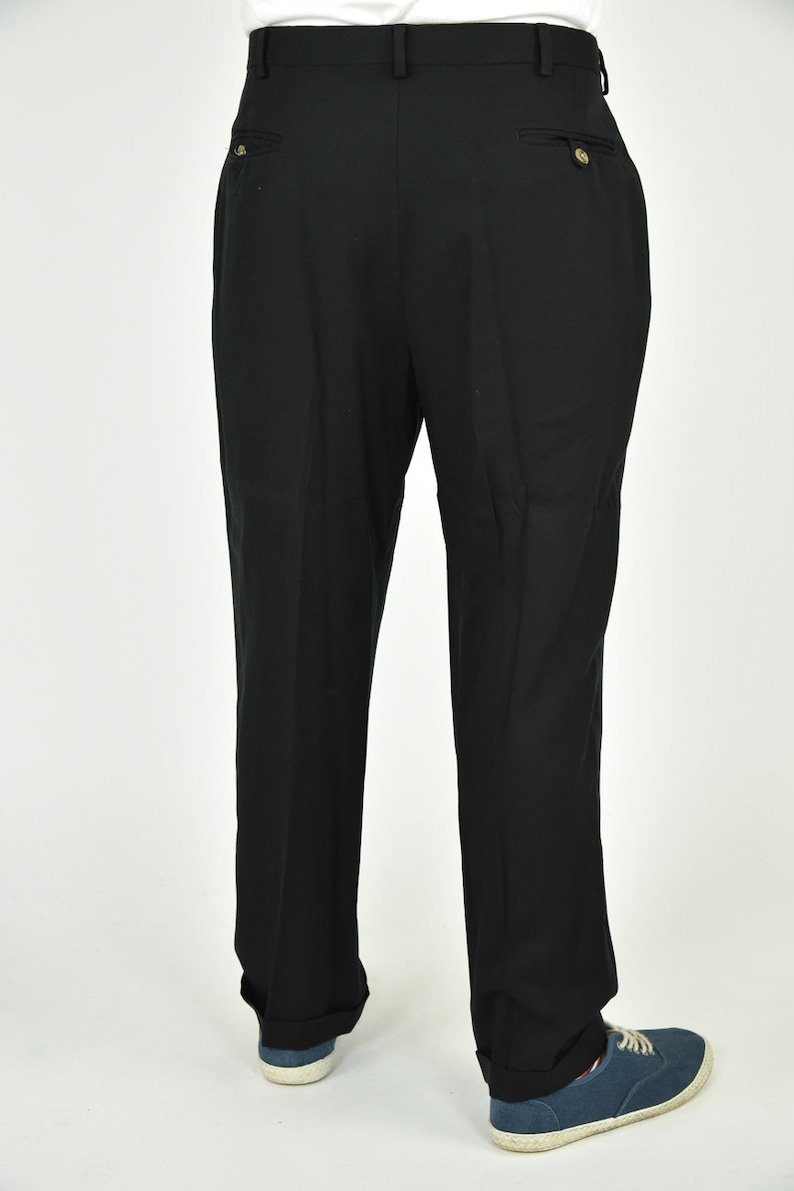 Vintage 90/'s Tommy Hilfiger Black Dress Pants Size 36