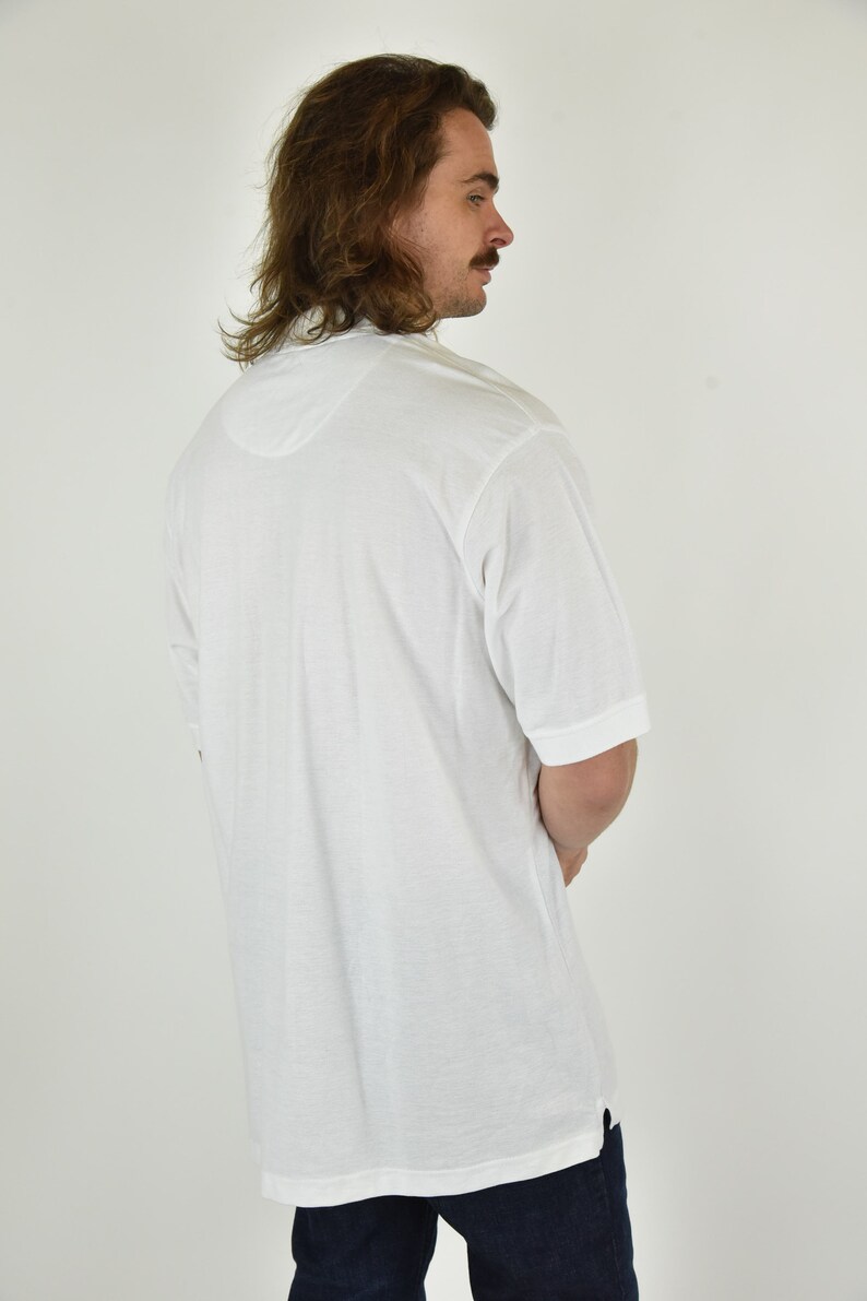 Vintage 90/'s Beverly Hills Polo Club White Polo Shirt Size XXL