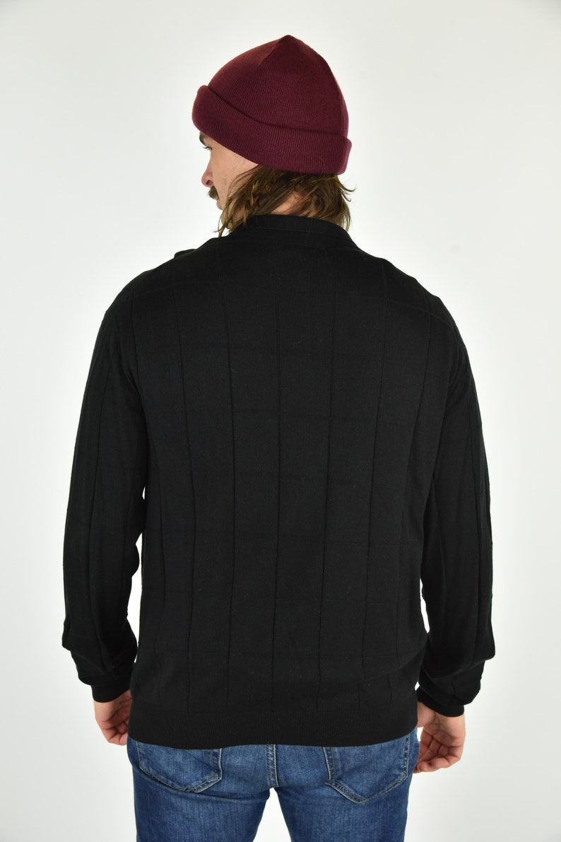 Vintage 90/'s Tasso Elba Black Sweater Size LG