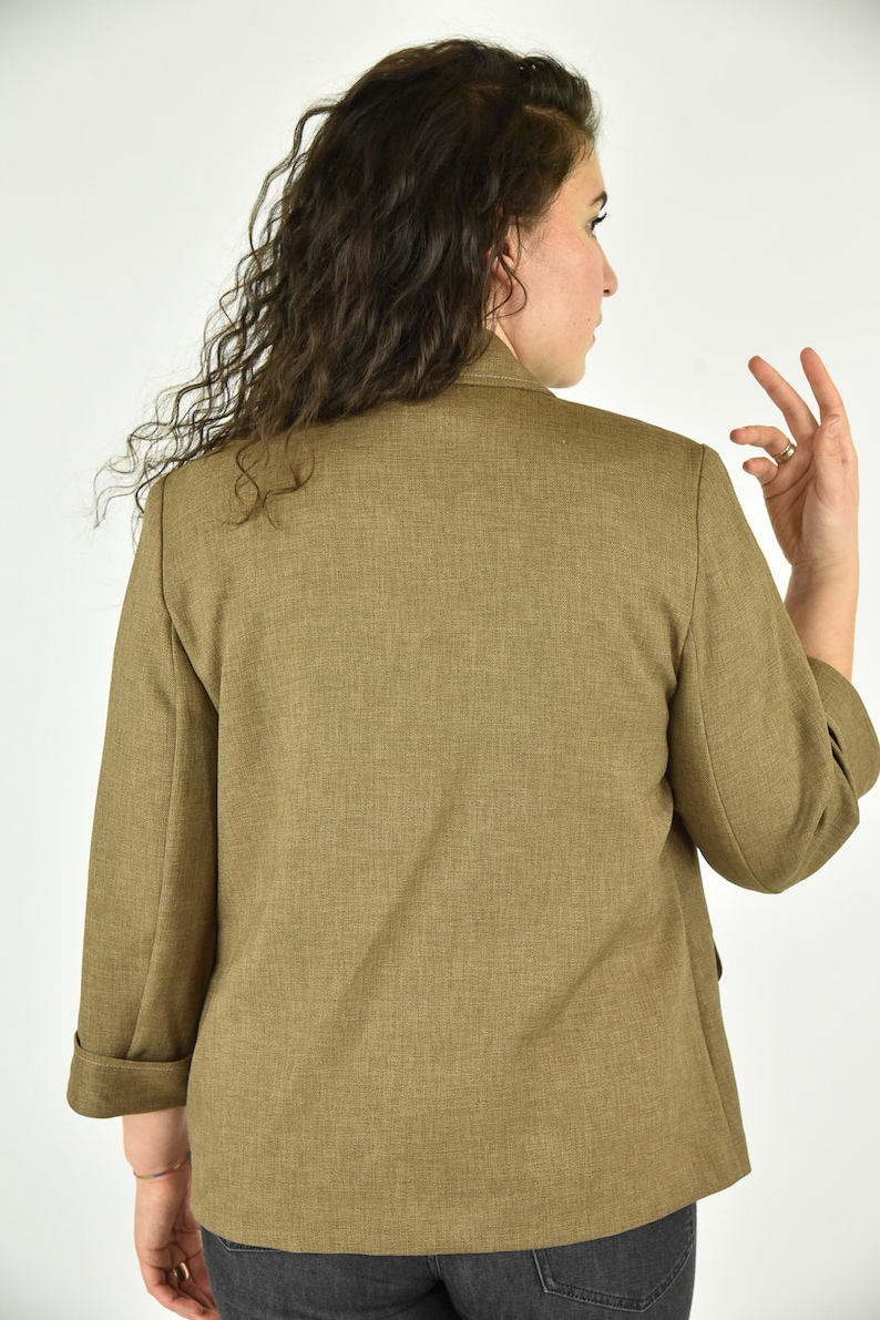 Vintage 90/'s Alfred Dunner Tan Jacket Size 8