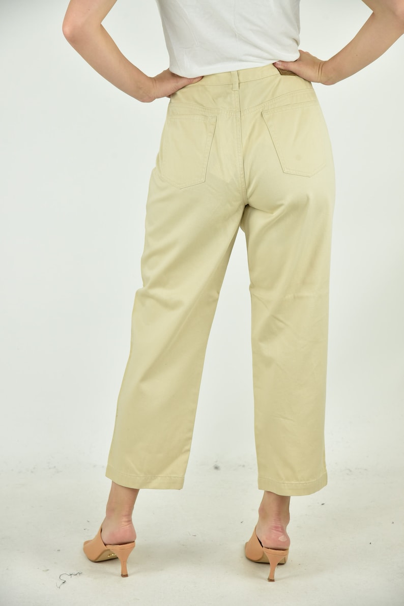 Ivory Capris Size 8 Vintage 90/'s Lauren Jeans Co