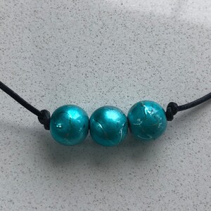 Triple Blue Necklace