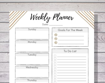 Weekly Planner, Weekly Printable, Week Organizer, Weekly Planner PDF, Weekly Planner, Weekly Planner Pages, Printable Planner