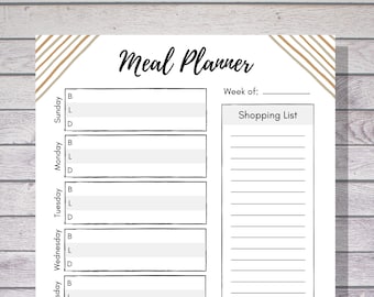 Meal Plan Printable, Menu Plan Printable, Weekly Menu Planner, Printable Meal Plan, Weekly Meal Plan, Week Meal Plan, Weekly Meal Planner