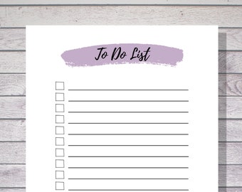 To Do List Download, To Do Checklist, Printable To Do List, To Do List Planner, Checklist Printable, To Do List Printable, To Do Notepad